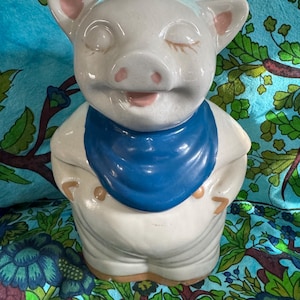 Vintage 1940s Shawnee? Smiley Pig Cookie Jar Unique Rare
