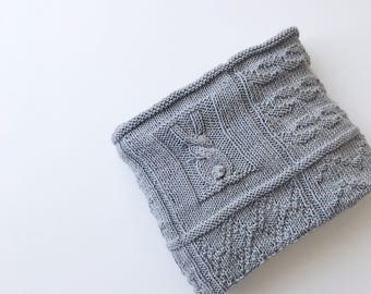 Patrón para tejer una manta de bebé con forma de conejito, diagrama de tejido fácil para principiantes, decoración para la habitación del bebé (descarga en PDF)