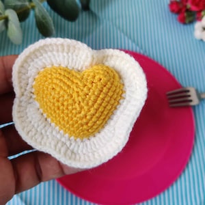 Crochet  Sunny Stitch Egg Pattern: Food Amigurumi Toy (PDF Digital Download)