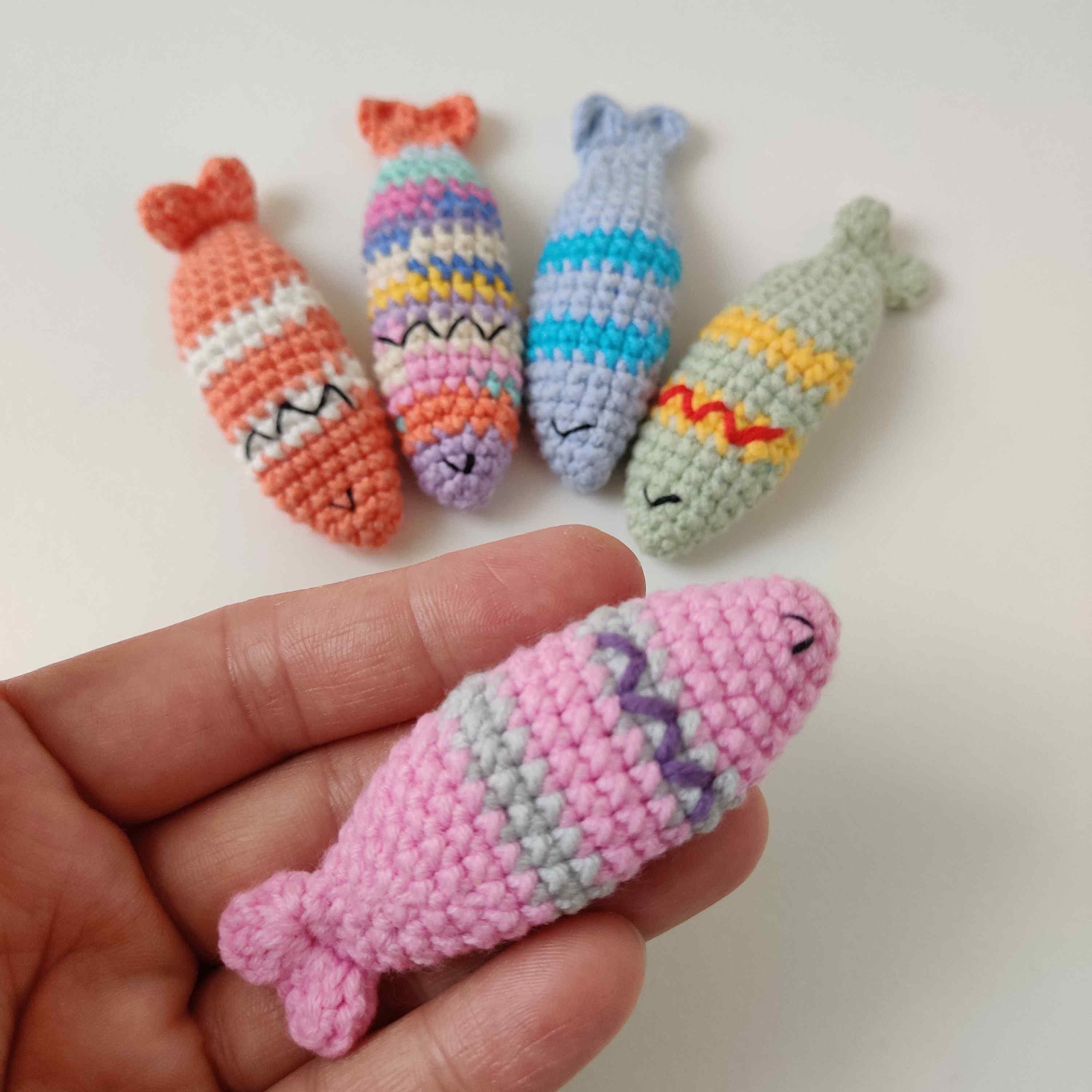 Fish Clicker Fidget Crochet Worry-less Click Clack Fish Pattern: Pocket Pet, Worry Doll ...