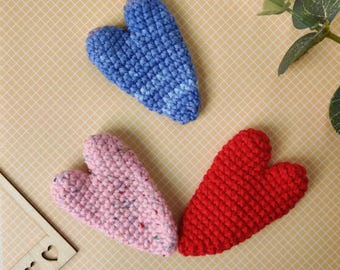 Crochet Heart Fidget Toy Pattern: Click Clack, Sensory Gift (PDF Digital Download)