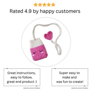 Crochet Tea Bag Bookmark Pattern: Book Lover Gift (PDF Digital Download) image 9