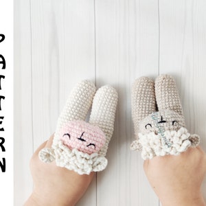 Crochet Two Finger Puppets Sheep Pattern / PDF Digital Download
