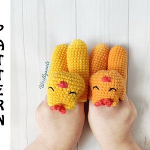 Crochet Two Finger Puppets Pattern / PDF Digital Download