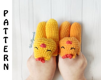 Crochet Two Finger Puppets Pattern / PDF Digital Download