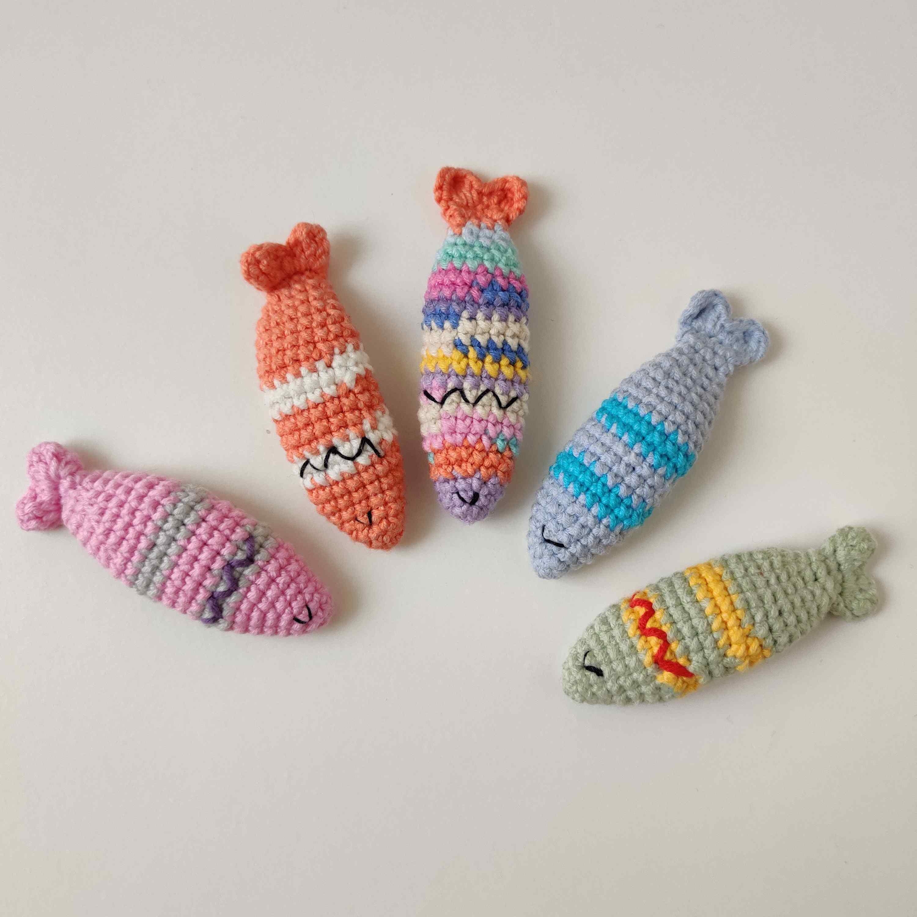 Fish Clicker Fidget Crochet Worry-less Click Clack Fish Pattern: Pocket Pet, Worry Doll ...
