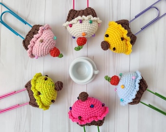 Crochet Cupcake Bookmark Pattern: Reading Tracker, Planner Accessory (Instant Download)
