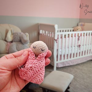 Crochet Pattern: Pregnancy Announcement, Gender Reveal Party, Friendly Newborn Baby Doll, Crochet Worry Doll / PDF Digital Download