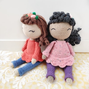 Crochet Pattern: Amigurumi Doll Minnah, 19 cm Doll / PDF Digital Download