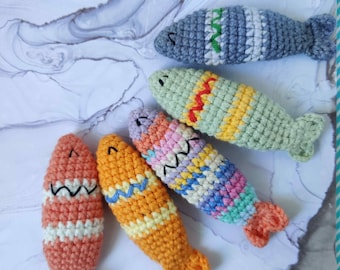 Crochet Worry-less Click Clack Fish Pattern: Pocket Pet, Worry Doll, Fidget Toy (PDF Digital Download)