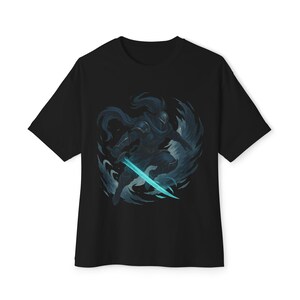 Unisex Oversized Graphic Tee: Boxy Cotton Gamer Shirt