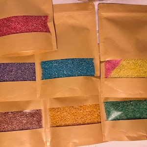 Dyed Sensory Rice: Montessori Toddler Play, Craft Supply