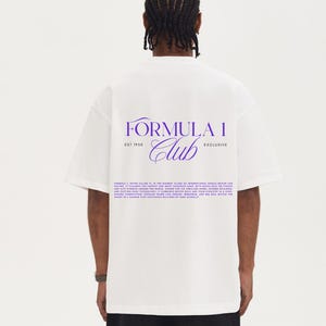 Formula 1 Club Graphic Tee: Vintage Motorsport Racing Shirt