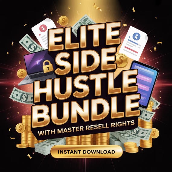 Elite Side Hustle Bundle: Faceless Marketing, SEO & Reels Guides (Digital Download) MRR