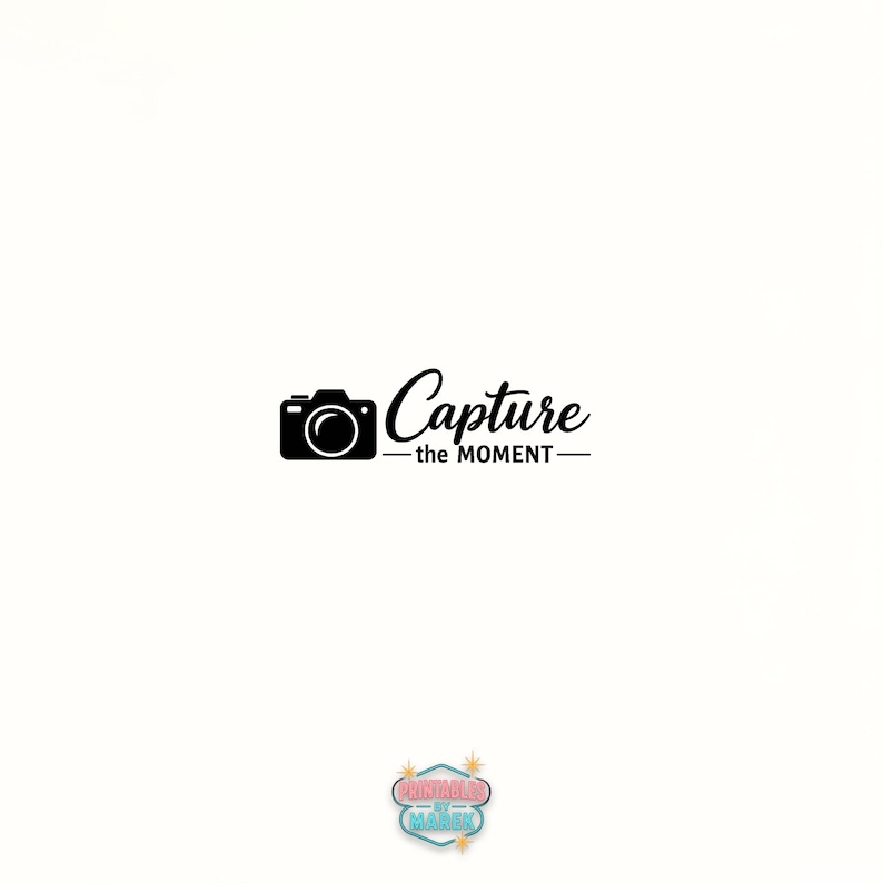 Cursive Camera Icon Capture the Moment PNG, Photography Logo, Camera Design, Transparent ...