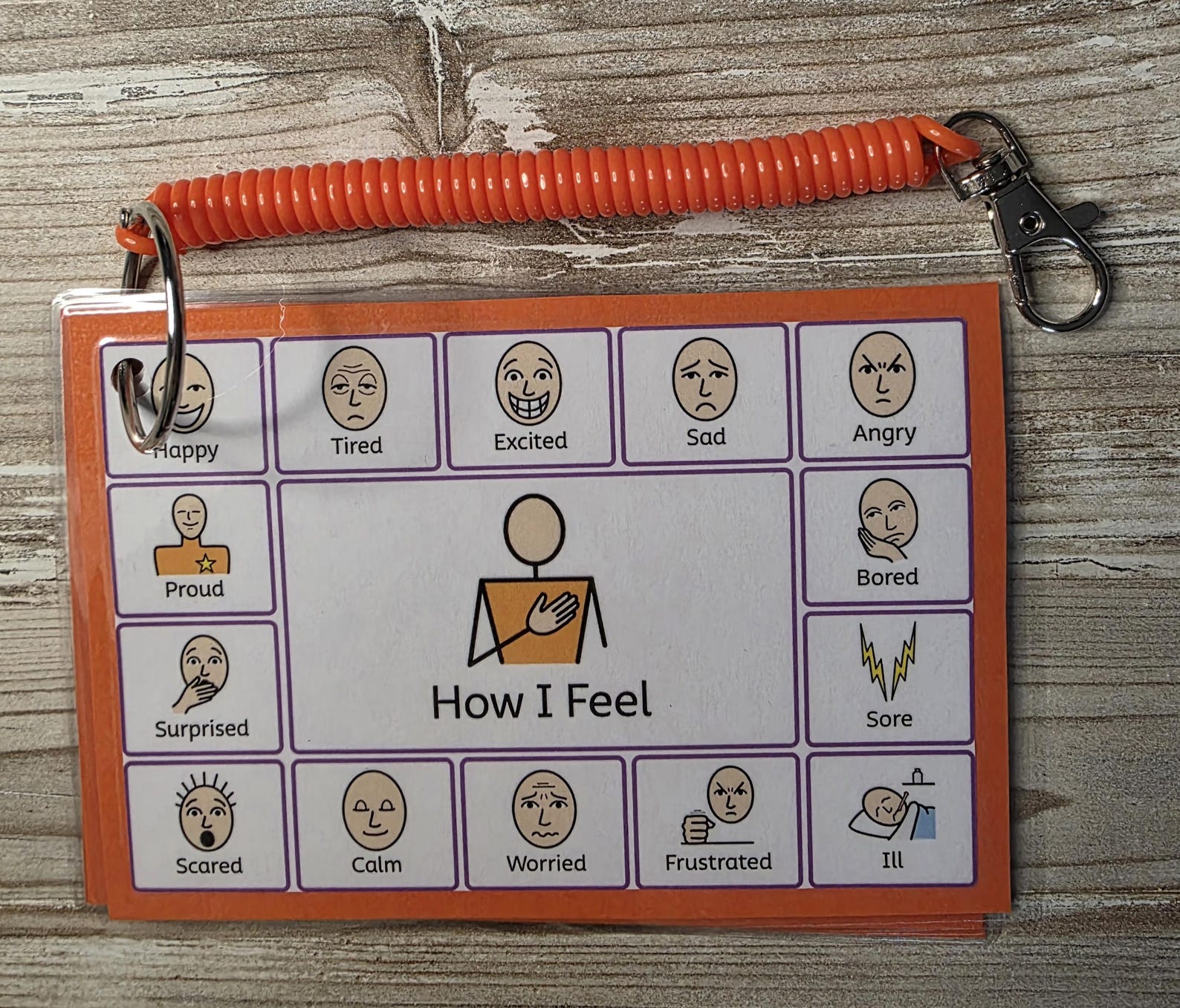Communication Signs Sen 3 Mini Communication Boards - Emotion Board, Pain Chart - Autism ...