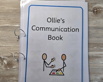 Personalised Communication Book I AAC Visual Support Book I Core Vocabulary & Choice Making I Autism Communication Aid I PECs Style Visuals