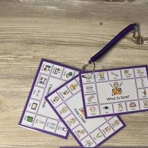 3 Mini Communication Boards - Emotion Board, Pain Chart - Autism ...