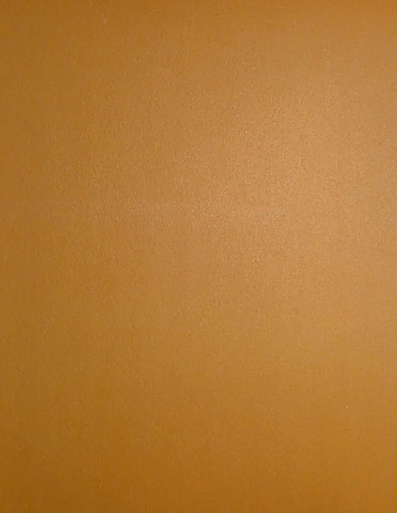 May include: A solid, uniform sheet of paper or cardstock with a smooth, matte texture in a warm, medium-toned golden brown or ochre color. The surface is consistent throughout, displaying no patterns, markings, or additional features across the frame.