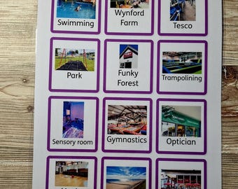 12 Personalised Photo Communication Cards with attachment I Custom Visual Supports for Children with SEND, Autism and Speech Delay