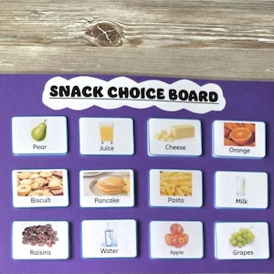 Personalised Snack Choice Board: Visual Communication for Children with Autism