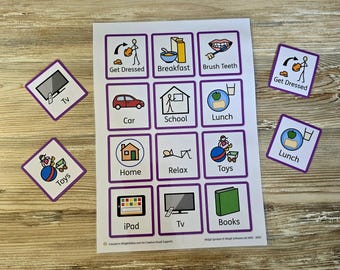Back to School / Nursery Routine Visual Communication Cards - Daily Routine Picture Supports