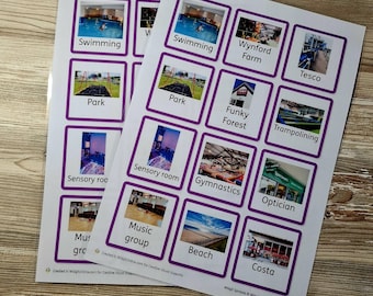 24 Personalised Photo Communication Cards with VELCRO® attachment I Custom Visual Supports for Children with SEND, Autism and Speech Delay