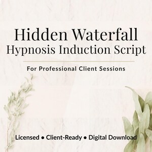 Versteckter Wasserfall Hypnose Script | Verkörperte Entspannung Vertiefer (Digitaler Download)