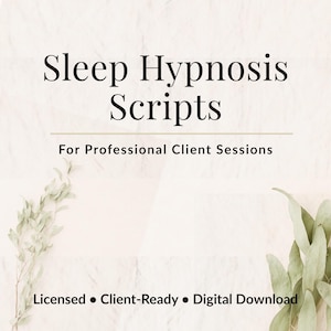 Sleep Hypnosis Practitioner Toolkit | 3 Full Session Scripts + 30 Affirmations + Practitioner Guide | Digital Download