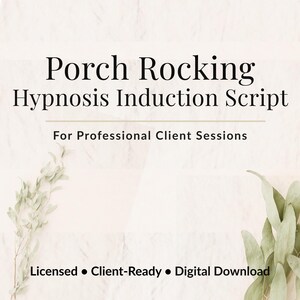 Hypnose Schrift | Veranda-Schaukel-Induktion (Digitaler Download)