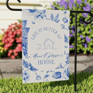 Nana Grammy Grandmother Personalized Flag |Grandparents Custom Names | Nana & Papa Gift | Gift from Grandkids | Mother's Day Mimi Gigi Mamaw