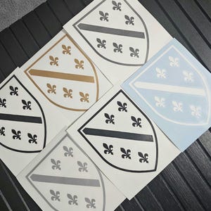 Autosticker met het wapen van Bosnië | Weerbestendige vinyl autosticker | Handgemaakt cadeau