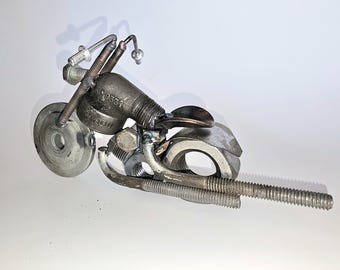 Nuts and Bolts Motorcycle Sculpture
