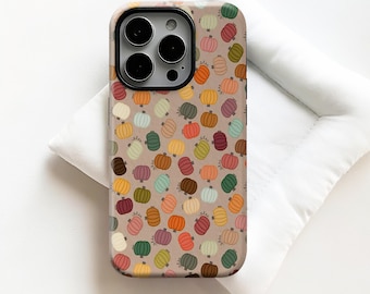Custodia per telefono con zucca multicolore, motivo festival autunnale e invernale, per iPhone 17, 16, 15, 14, 13, 12, 11 Pro Max, Samsung S30, S25, S24, S23, S22, S20