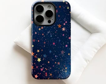 Deep blue and colorful stars Phone Case,Atmospheric starlight,Light spot,Cover For iPhone 17 16 15 14 13 12 11ProMax,Samsung S25 S26,Magsafe