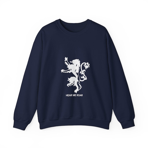 Hear Me Roar Lion Crest Crewneck Sweatshirt - Unisex Graphic Tee