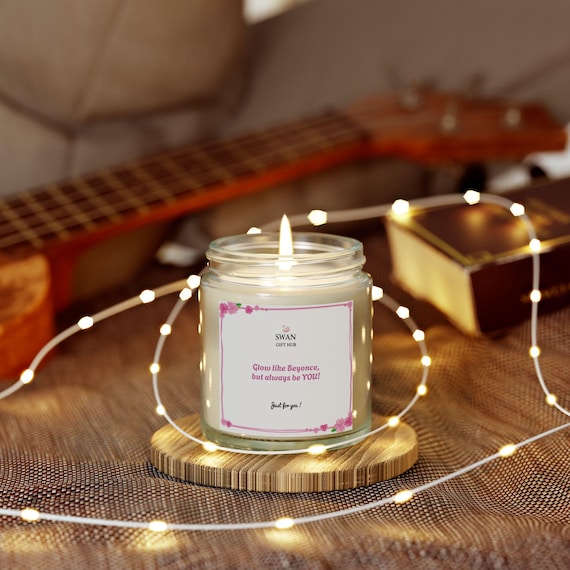 Cashmere Musk Scented Candle: Coconut Apricot Wax, Aromatherapy, Self-Care