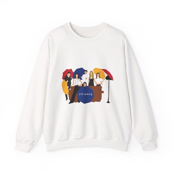 Friends Themed Unisex Crewneck Sweatshirt, Cozy Gift, Casual Wear, Vintage Style, Comfort Fashion, Perfect for Friendsgiving