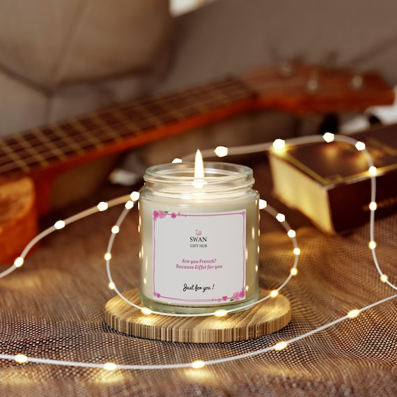 Scented Candle: Coconut Apricot Wax, Aromatherapy Relaxation