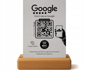 Google NFC y QR Stand - Presentador/Recopilador de opiniones