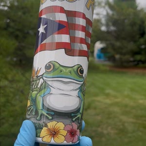 Puerto Rico Tumbler | 20oz Sublimation Skinny Tumbler | Caribbean Pride Gift | Puerto Rican Flag Cup | Boricua Gift Idea
