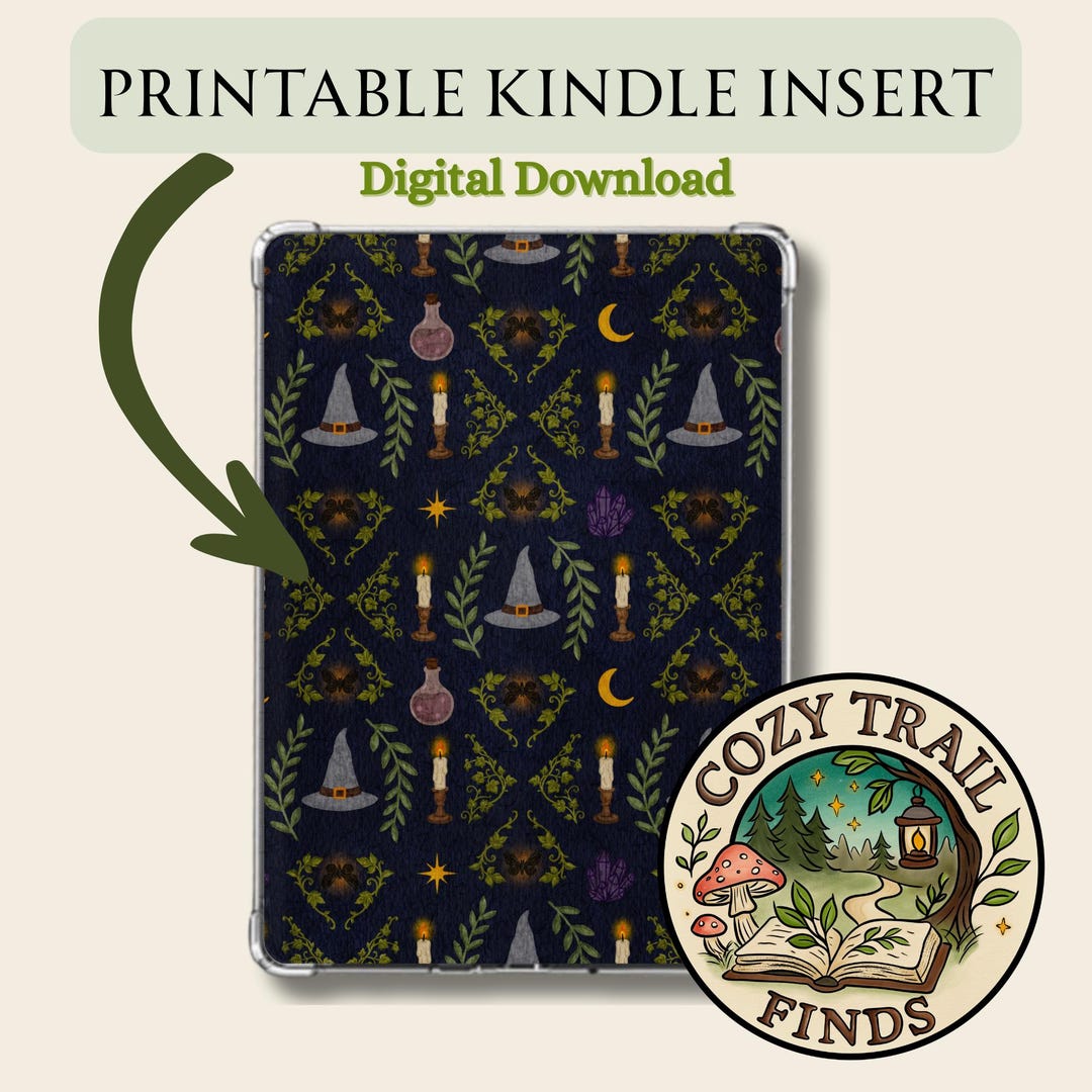 Witchy Vibes Printable Kindle Insert: Digital Download - Etsy