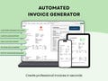 Automated Invoice Generator Excel US & NL-only | Invoice System with Dashboard, Databases + Slicers, Auto Invoice Numbers product logo
