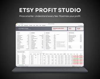 Etsy Profit Calculator Spreadsheet | Pricing Tool, Fee Calculator, Margin Tracker, Etsy Seller Dashboard, Instant Profit Analysis