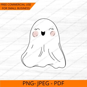 Cute Ghost PNG | Spooky Season | Spooky Ghost Digital Download | Boo | Cute Halloween Sublimation Design | Clipart | PNG | pdf | jpeg ghost