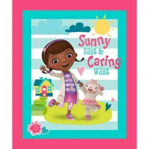 Doc McStuffins Happy Day Printed Quilt Panel