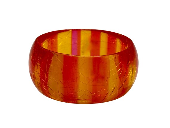 Plastic Striped Bracelet - image 2