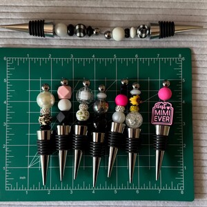 Custom beaded wine bottle Stoppers