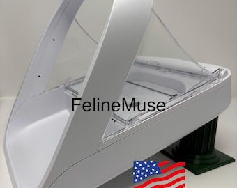 Custom Tilted Base for SureFeed® SureFlap® Microchip Pet Feeder New Model, 15 deg Incline for Cats & Dogs