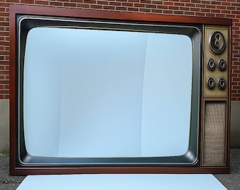 1975 Toshiba Blackstripe Television 9in - Etsy